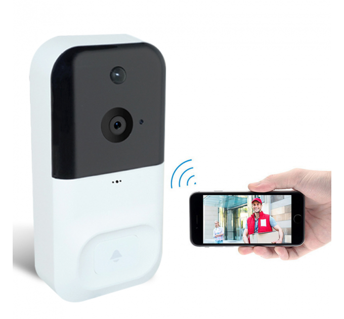 Домофон SMART DOORBELL X5 wifi працює від 3х 18650