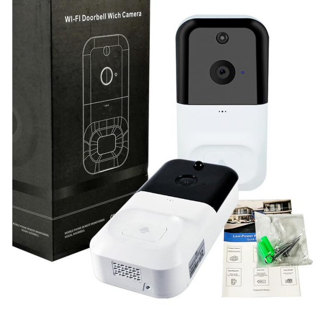 Домофон SMART DOORBELL X5 wifi працює від 3х 18650