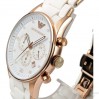 Наручний годинник Armani 6538 з браслетом білий