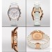 Наручний годинник Armani 6538 з браслетом білий