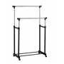 Телескопічна стійка, вішалка для одягу та взуття в гардеробну Double Pole Clothes Horse Mini