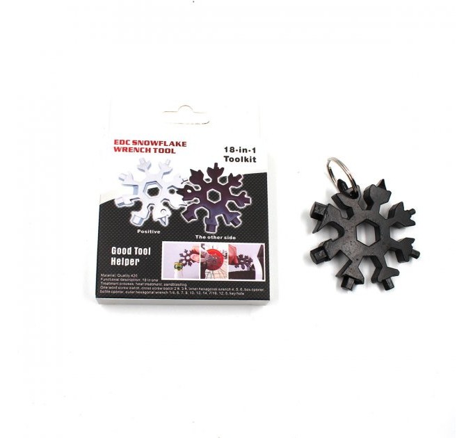 Мультитул викрутки у вигляді сніжинки SNOW FLAKE WRENCH TOOL