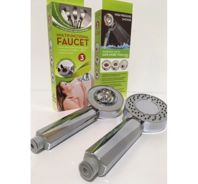 Лійка для душу двостороння MULTIFUNCTIONAL FAUCET із відсіком для шампуню