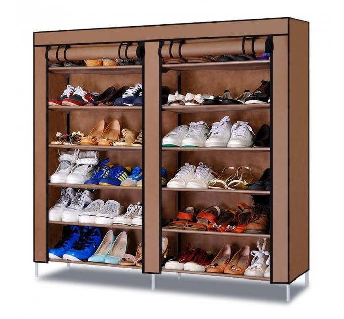 Тканинна шафа для зберігання взуття Shoe Cabinet 118х30х120 см