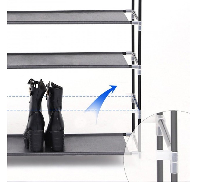 Тканинна шафа для зберігання взуття Shoe Cabinet 118х30х120 см