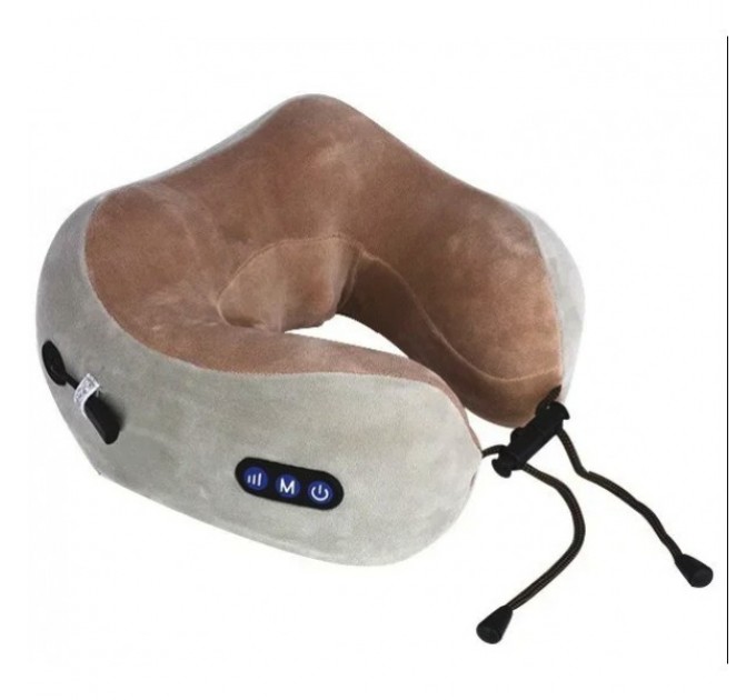 Масажна подушка для шиї з пам'яттю U-Shaped Upgrade Vibration Pillow