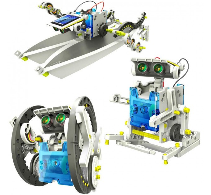 Конструктор робот на сонячній батареї- 14 in 1 Educational Solar Robot