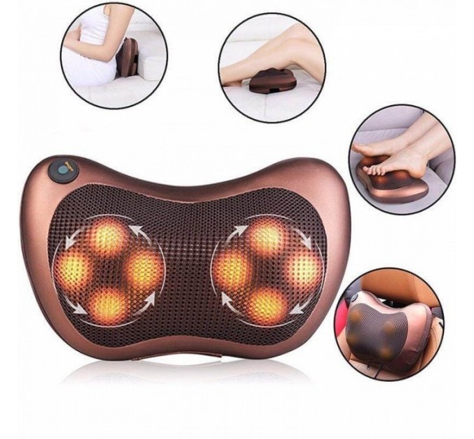 Масажна подушка для шиї та спини Massage pillow(8 кульок)