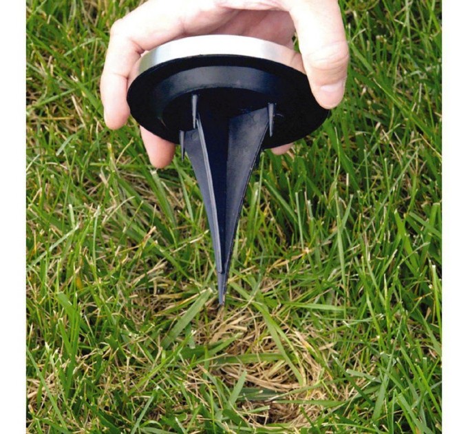 Лампа заземлення 4шт 8 світлодіодів сонячної енергії Ground lamp