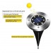 Лампа заземлення 4шт 8 світлодіодів сонячної енергії Ground lamp