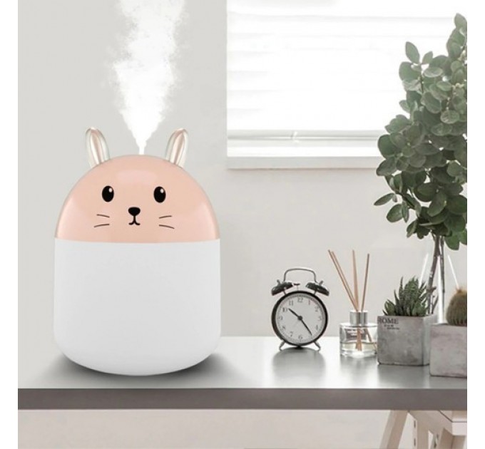 Зволожувач І НІЧНИК 2 В 1 HUMIDIFIERS RABBIT (КОТИК) | USB
