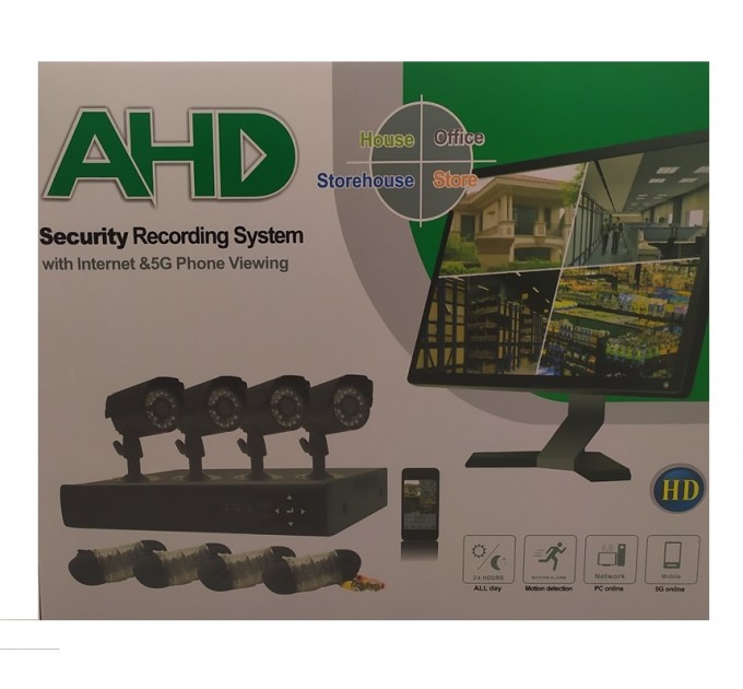 Набір відеоспостереження (4 камери) (без монітора) AHD (2MP) (2)
