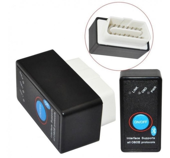Сканер помилок для автомобіля OBD ELM327 BT (з кнопкою) (500)