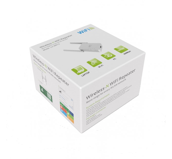 Репітер WiFi Pix-Link LV-WR13 (300 Мбіт/с) (2 ант.)