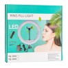 Кільцева LED лампа YQ-320 (1 крепл.тел.) (пульт) 220V (30см) (20)