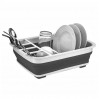 Розкладна сушарка-піддон для посуду KitchenCraft силіконова сіра