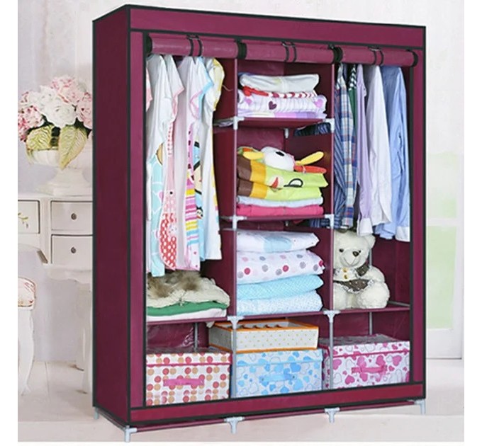 Шафа тканинна HCX на 3 секції 88130 (130х45х175 см) (TM-01) (6)