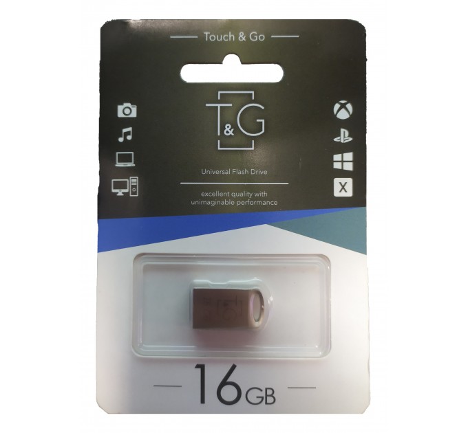 Флеш накопичувач USB 16GB T&G 105 (метал)