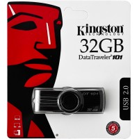 Флеш накопичувач USB 32Gb Kingston DT101 (Чорна)