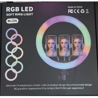 Кільцева LED лампа RGB MJ36 (36см) (3 кріплення) (управління на дроті) (10)