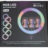 Кільцева LED лампа RGB MJ36 (36см) (3 кріплення) (управління на дроті) (10)
