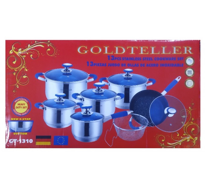 Набір каструль Goldteller GT-1310 (13 предметів) (2)