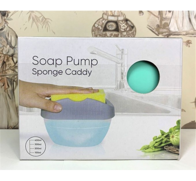 Диспенсер для миючого засобу SOAP PUMP SPONGE CADDY (WN-08) (80)