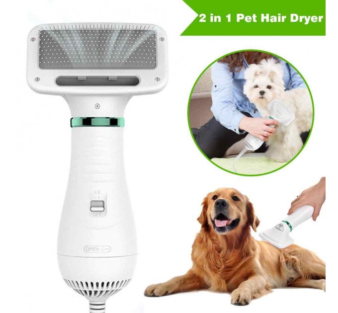 Фен-гребінець для вовни PET GROOMING DRYER