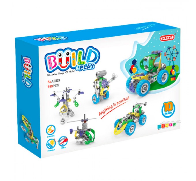 Конструктор Build&Play 5 в 1 З мотором 109 ел. J-7783 (12)