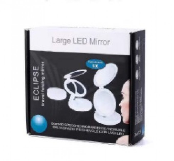 Дзеркало з LED підсвічуванням Large LED Mirror (складне, 5X) (W0-29) (36)