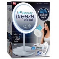 Дзеркало з LED підсвічуванням кругле LED FAN MIRROR (7,9", вентилятор, 5X) (W0-31) (24)