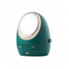 Органайзер для косметики з дзеркалом LED (Зелений) (W-3)