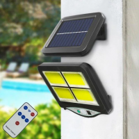 Вуличний ліхтар із датчиком руху Split Solar Wall Lamp на сонячній батареї