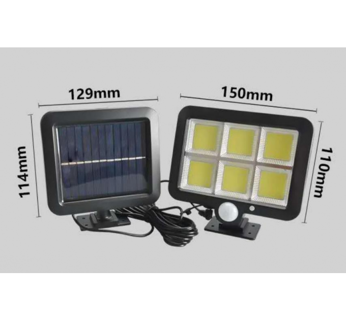 Вуличний ліхтар із датчиком руху Split Solar Wall Lamp на сонячній батареї