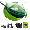 Туристичний гамак із москітною сіткою HAMMOCK NET GREEN