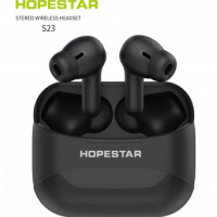 Бездротові навушники HOPESTAR S23 c bluetooth гарнітурою кейсом для зберігання та заряджання чорні