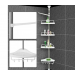 Кутова полиця для ванної кімнати Multi Corner Shelf Original Стійка Стелаж