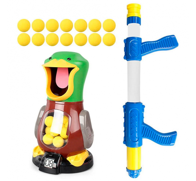 Дитячий пістолет з голодною качкою для стрілянини Hit Me Duck Max Fun