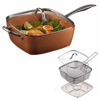 Універсальна сковорода Copper Cook Deep Square 5 в 1