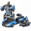 Машинка Трансформер Bugatti Robot Car Size 18 червона/синя
