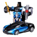 Машинка Трансформер Bugatti Robot Car Size 18 червона/синя