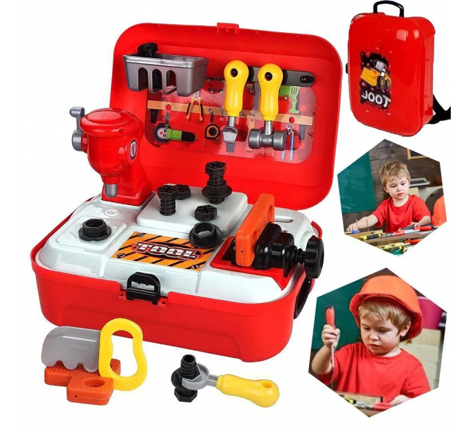 Портативний рюкзак Toy Tool Toy дитячий ігровий набір інструментів 25 предметів