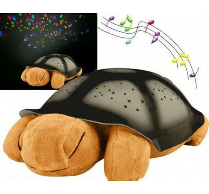 Нічник зіркове небо черепаха музичний Turtle Blue