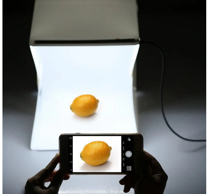 Фотобокс – лайтбокс із LED підсвічуванням для предметної зйомки. 30*30див.
