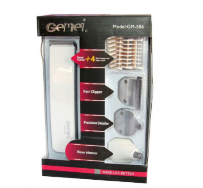 Професійна машинка - тример для стрижки волосся Gemei GM-586 4 в 1