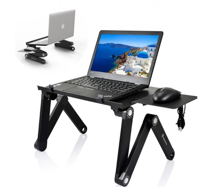 Стіл для ноутбука LAPTOP TABLE T8 PRO з охолодженням