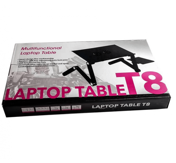 Стіл для ноутбука LAPTOP TABLE T8 PRO з охолодженням