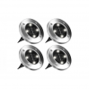 Сонячні вуличні світильники для дому та саду Solar Disk Lights комплект із 4-х штук