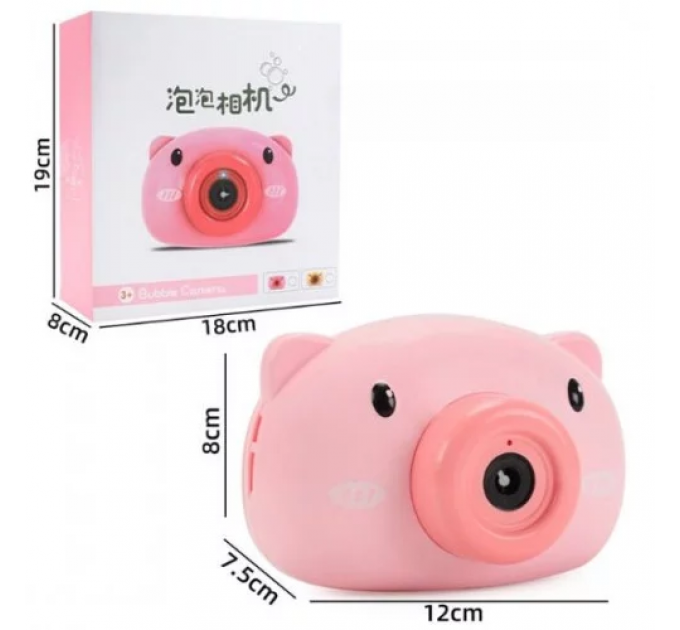 Дитячий фотоапарат для мильних бульбашок Bubble Camera, Pink