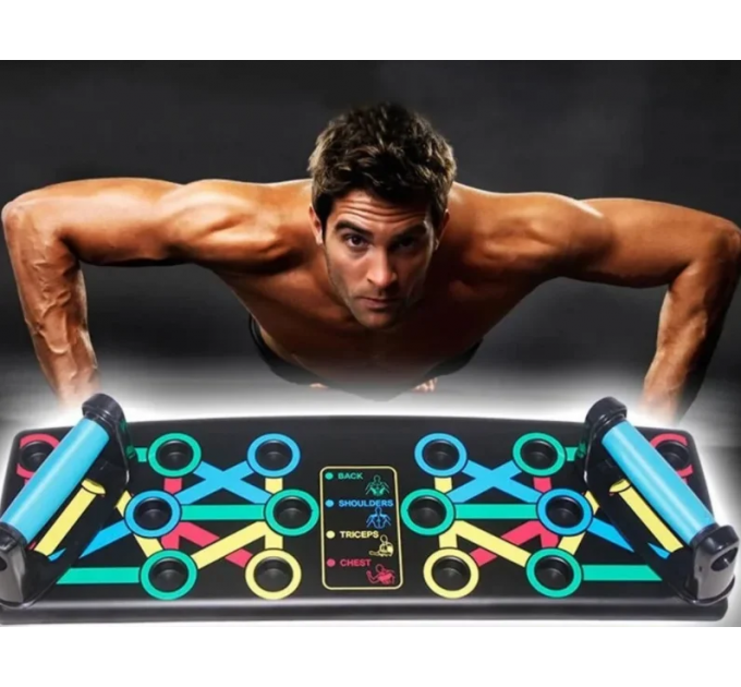 Спортивна дошка Push Up Rack Board платформа для віджимання з різними хватами від статі для чоловіків та жінок